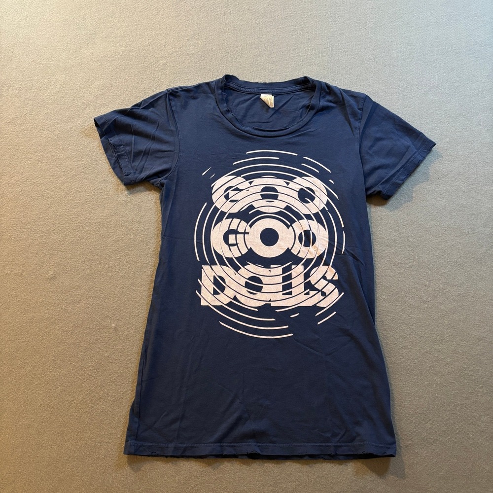 Goo Goo Dolls Band T-Shirt Womens M Blue Alternative Apparel Distressed Rock Tee